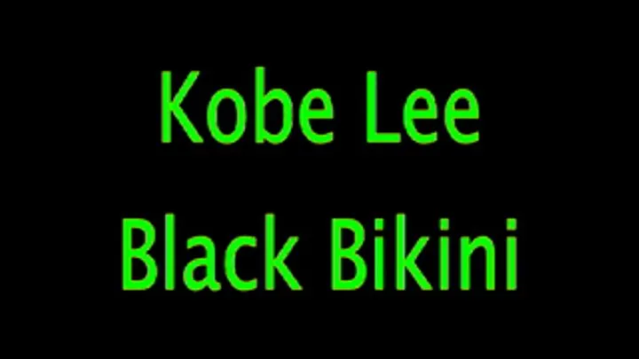 Kobe Lee: Black Bikini