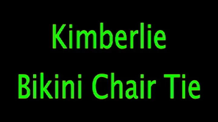 Kimberlie: Bikini Chair Tie