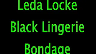 Leda Locke: Black Lingerie Bondage