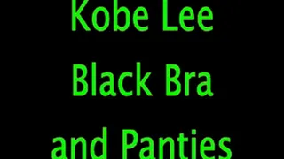 Kobe Lee: Black Bra and Panties