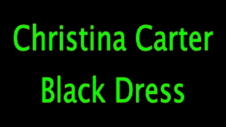 Christina Carter: Black Dress