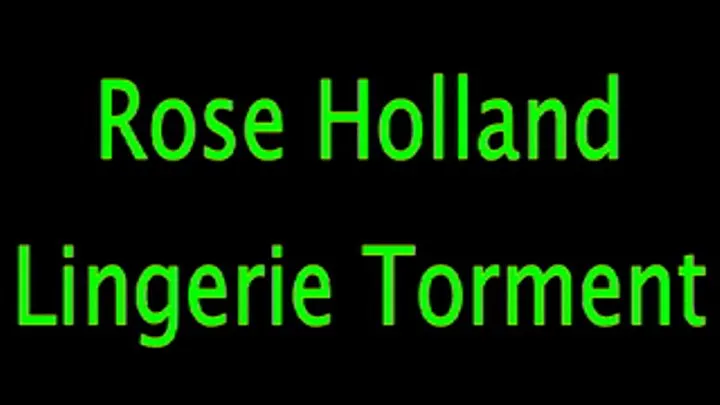 Rose Holland: Lingerie Torment