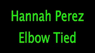 Hannah Perez: Elbow Tied