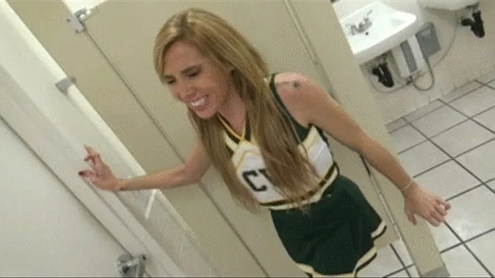 INEED2PEE cheerleader Sunny pees cheerleader uniform & masturbates