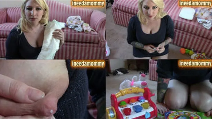 INEEDAMOMMY - Livvy diaper punishment & real lactation breastfeeding