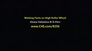 MALE DESPERATION AUDIO Wetting On High Roller Wheel 2 Girls