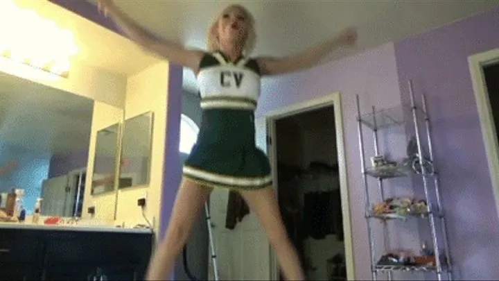 INEED2PEE Cheerleader Bella wets white panties very deseprate