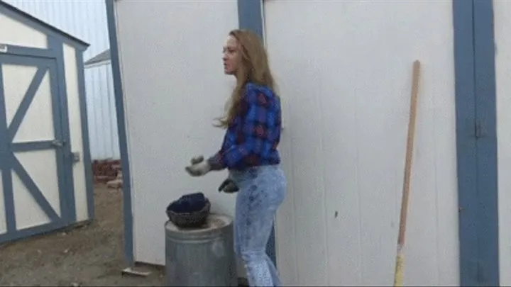 INEED2PEE IPOD Cheyenne Jewel cowgirl wetting skintight jeans