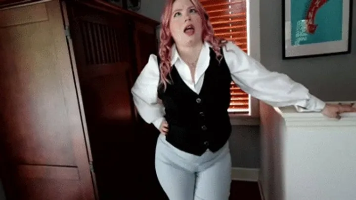 INEED2PEE Teacher Ami pissing her dress pants total humiliation!