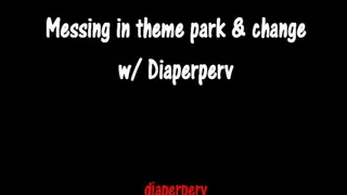 ABDL Audio messing on theme park ride & innocent diaper change