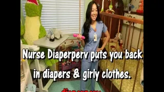 ABDL Audio Back to diapers & girl clothes again with Nurse Diaperperv