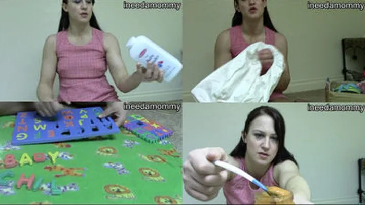 INEEDAMOMMY - Pissy ABDL gets into diapers by mad Step-Mommy Cheyenne