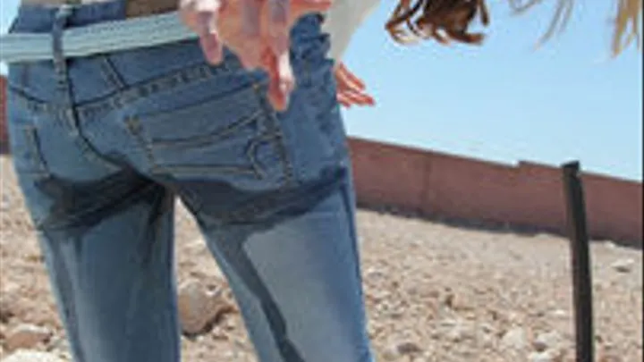 INEED2PEE - Candle Boxxx Diuretic prank WETTING her skintight jeans