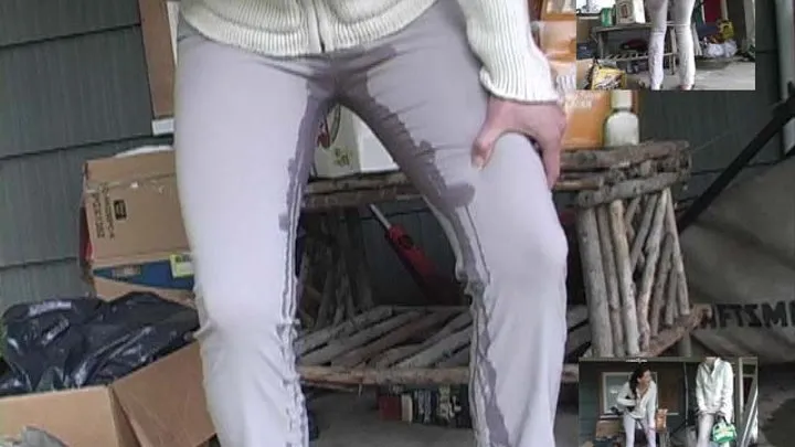 ineed2pee - Alex wets her super tight pants