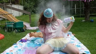 adultbabygirl - Baby Girl Alice plays with you outside in diapers