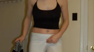 Janessa desperate in white leggings Part 2