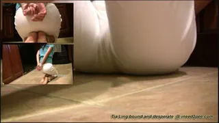 INEED2PEE - TIA LING tiedup bound and wetting pants