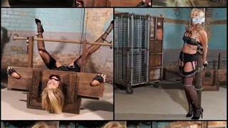 Dumb dumb Domme robbed & left chained up in her own dungeon- short