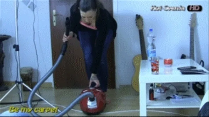 Hot Svenja test her new vacuum on mans cock part I