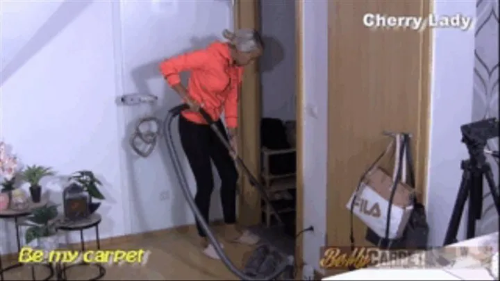 Cherry Lady vacuuming after sport close cam part I