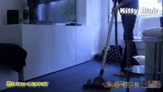 Kitty Blair vacuum first carpet then slave side cam