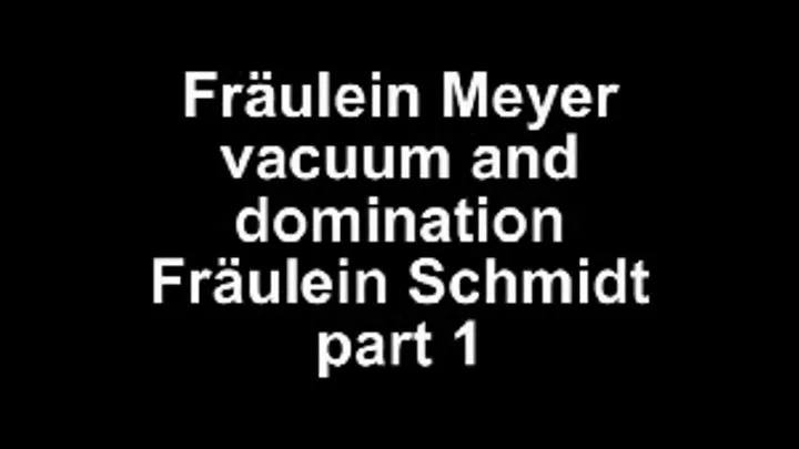 Fräulein Meyer vacuum and domination Fräulein Schmidt **Part I **