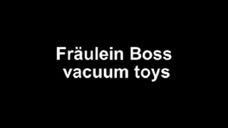 Fräulein Boss vacuum the toys