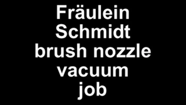 Fräulein Schmidts brushnozzel vacuum job