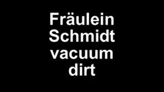 vacuuming dirt with Fräulein Schmidt