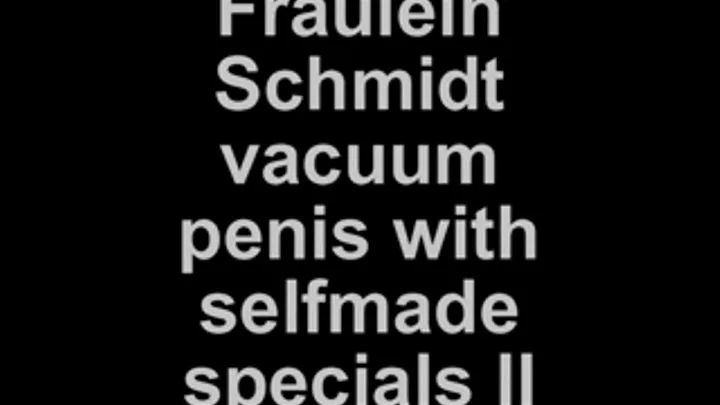 Fräulein Schmidt vacuum with selfmade specials II