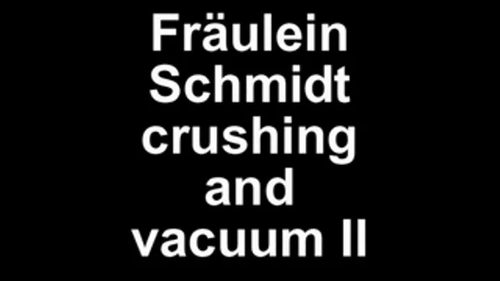 Fräulein Schmidt crushing and vacuuming part II