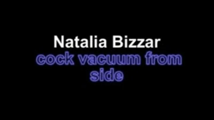 Natalia Bizzar cock vacuum from side