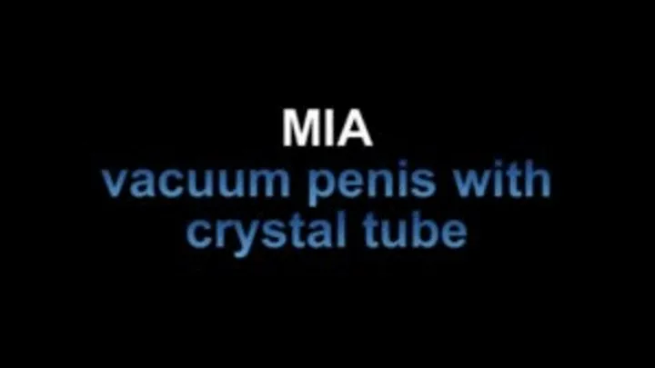 Mia vacuum penis with crystal tube