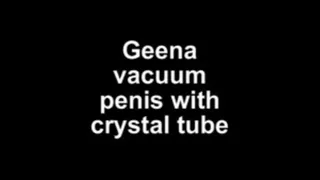 Geena vacuum penis with crystal tube