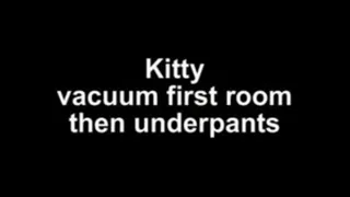 Kitty vacuum first the room then the boy