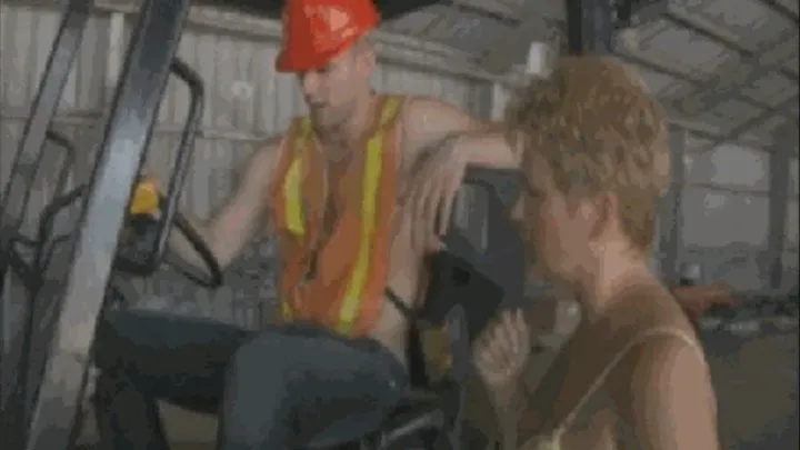 Horny Milf Jerks A Construction Worker