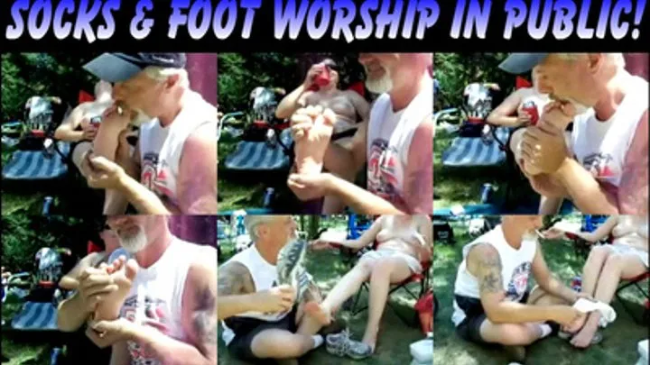 Socks & Foot Worship in Public part 7