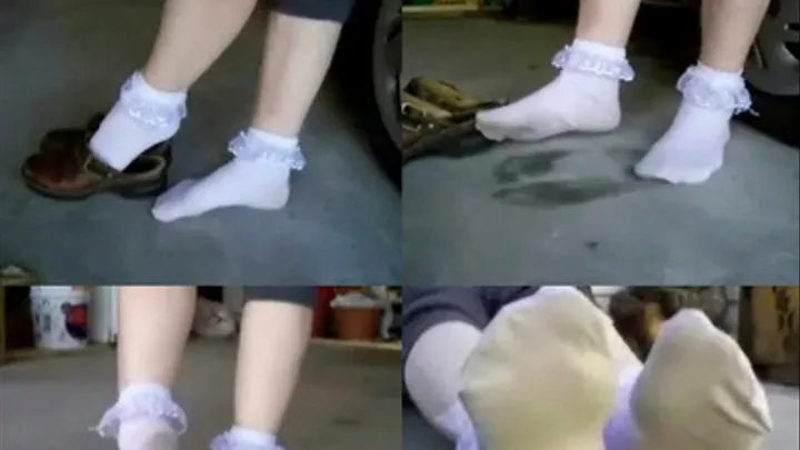Ruffled Socks in the Garage!