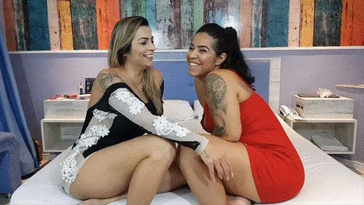 TWO VOLUPTUOUS MILF KISSING DEEPLY WITH LOTS OF PASSION - BY BIA MELLO & VICTORIA DIAS - NEW KC 2021 - CLIP 1