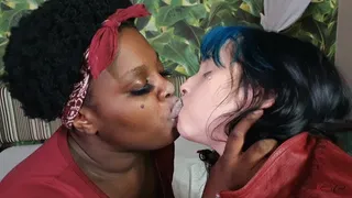 INTERRACIAL WILD HOT DEEP KISSES - BY PENELOPE PINK AND RUBY - NEW KC 2022 - CLIP 2