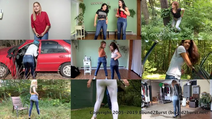 Just Jeans 27 Compilation ( ) - Nine Girls Peeing in Jeans