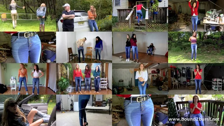 Cadence's Jeans Wetting Collection - Cadence Lux, Jasmine St James, Vonka Romanov, Juliette March & Laci Star