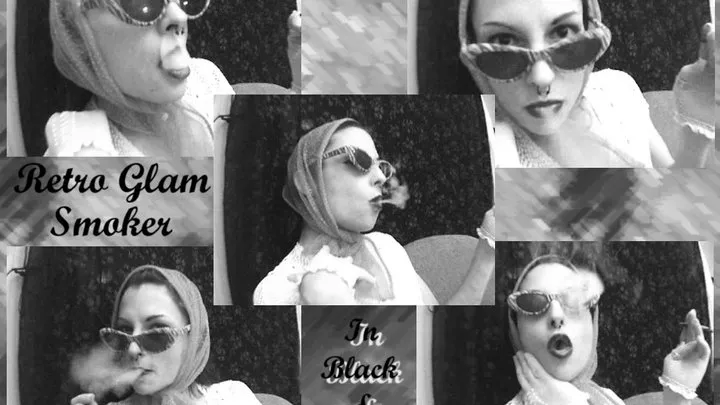 Retro Glam Smoker in Black & White