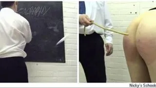 Nicky`s Schooldays Slo-Mo Caning