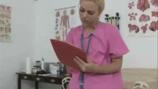 Nurse Kristen jacks off the doctor