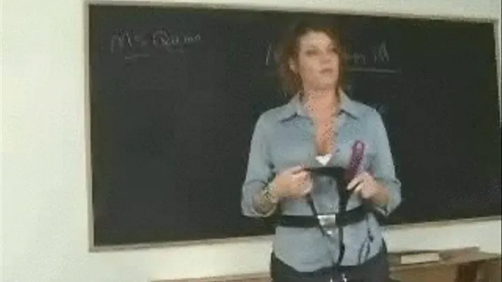 Ms. Quinn teaches strap on fucking