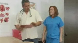 Dr. Cox get sucked and stroked by Nurse Gina