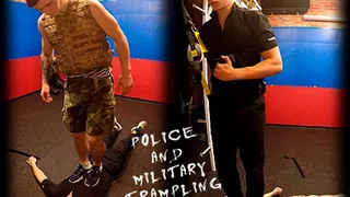 Police and military trampling