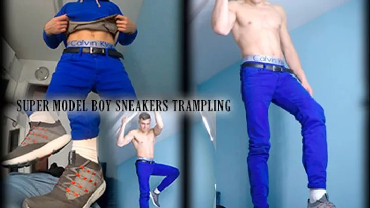 Super Model Boy Sneakers Trampling