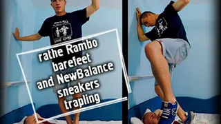 Rathe Rambo barefeet and NB sneakers trampling